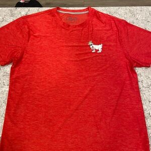 Goat USA Men's Vibrant Red Short Sleeve Tee-XL